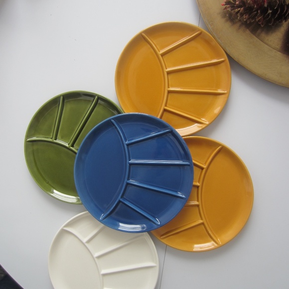 Vintage Other - 5 Vintage Japan Fondue Plates Mid-Century